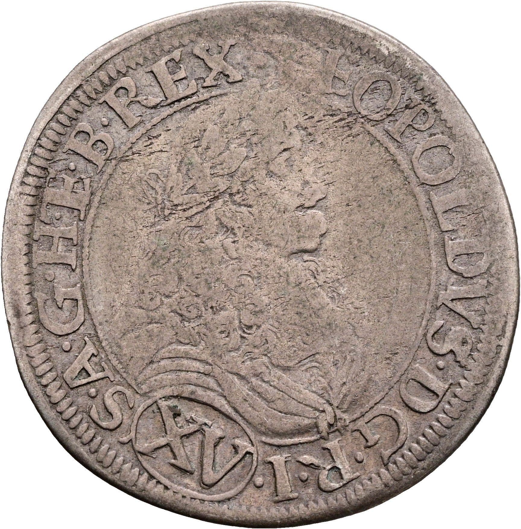 15 Kreuzer Leopold I. 1657-1705 Mainz 1685 – Vorderseite