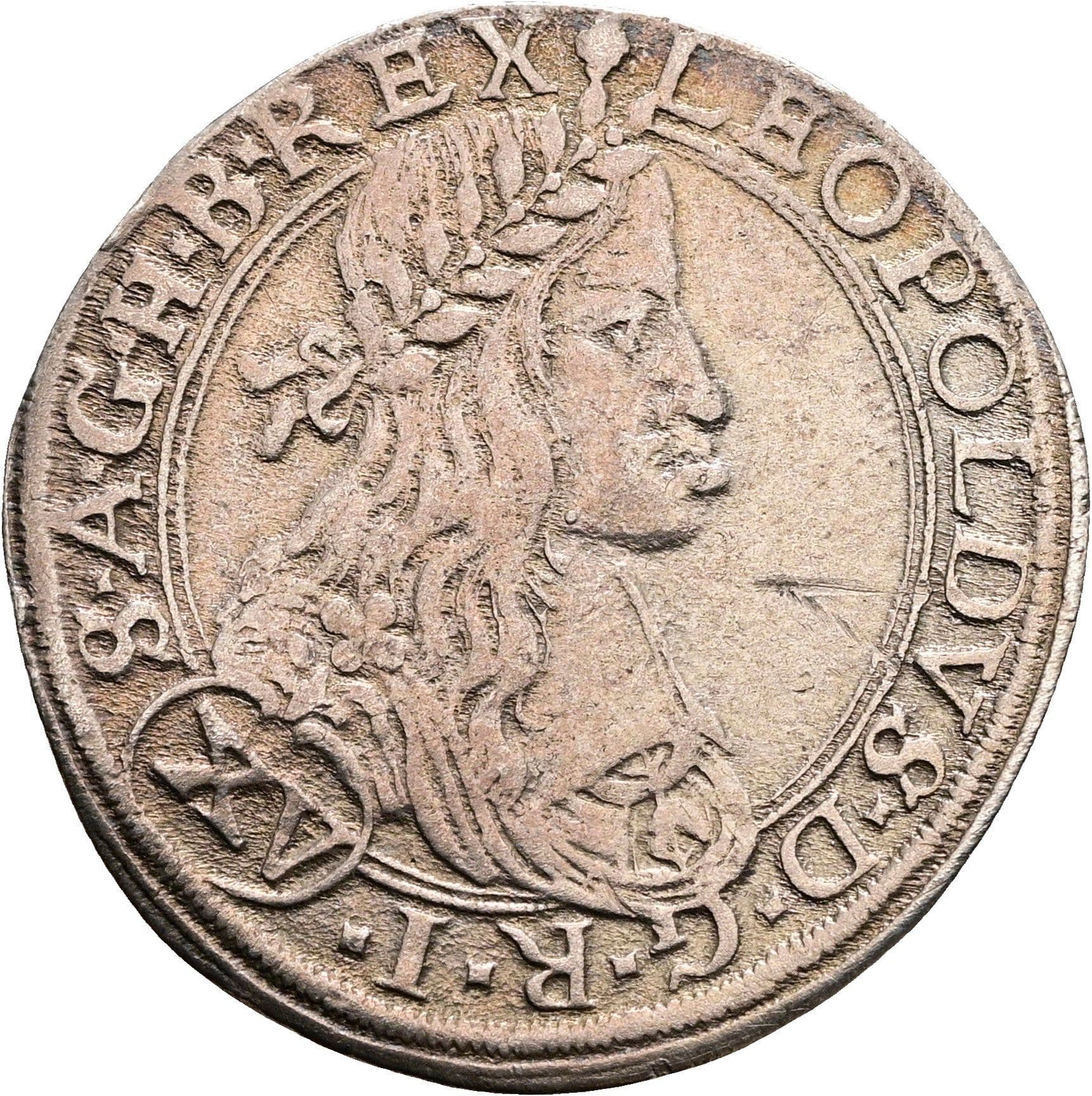 15 Kreuzer Leopold I. 1657-1705 Wien 1663 CA – Vorderseite