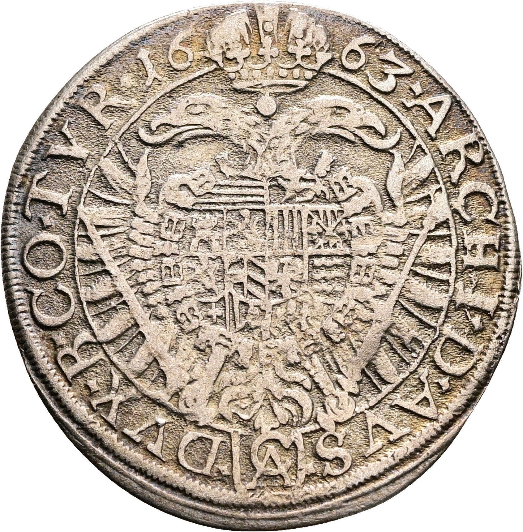 15 Kreuzer Leopold I. 1657-1705 Wien 1663 CA – Rückseite