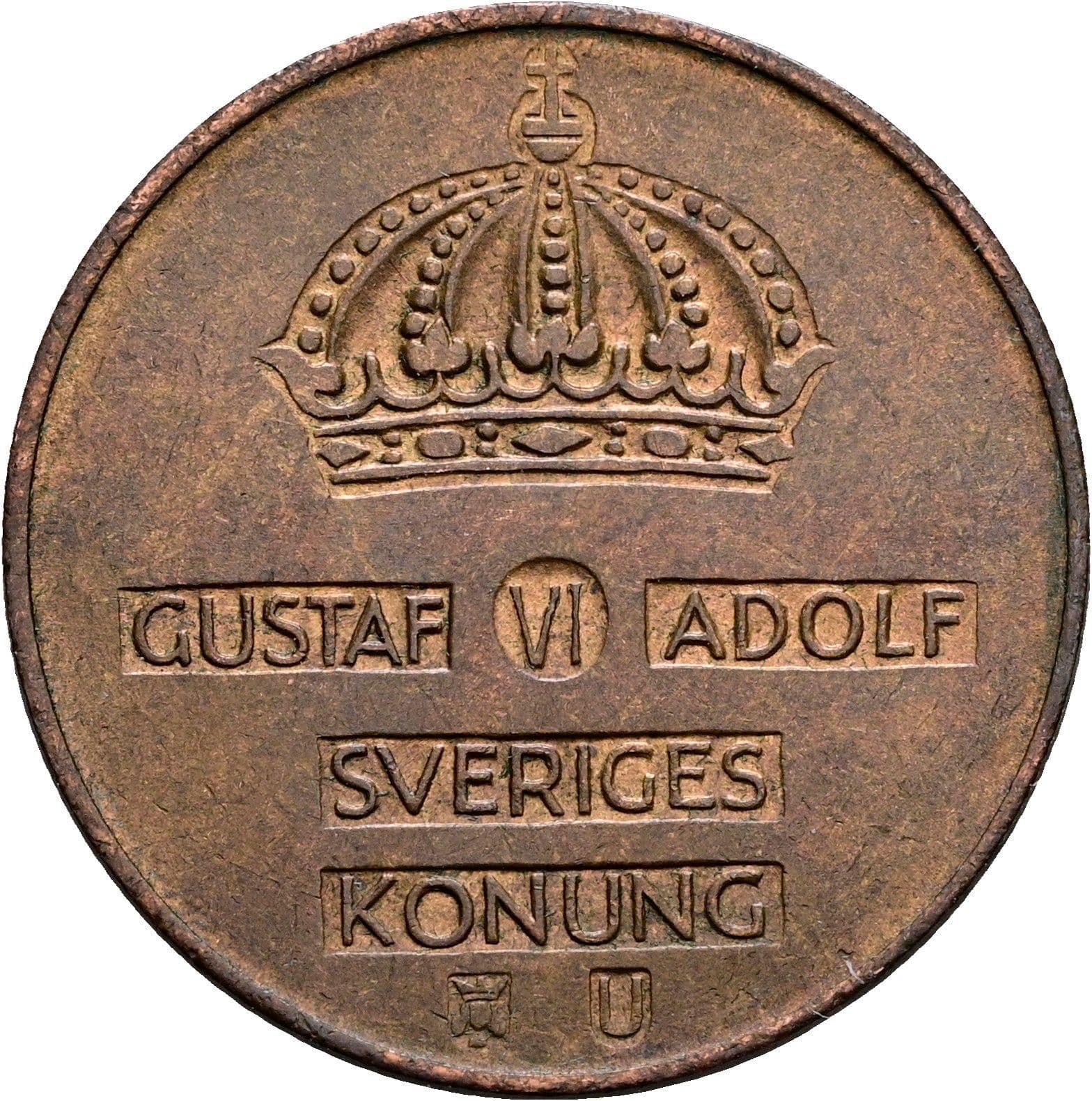 5 Öre Gustaf VI. Adolf 1950-1973 1966 – Rückseite