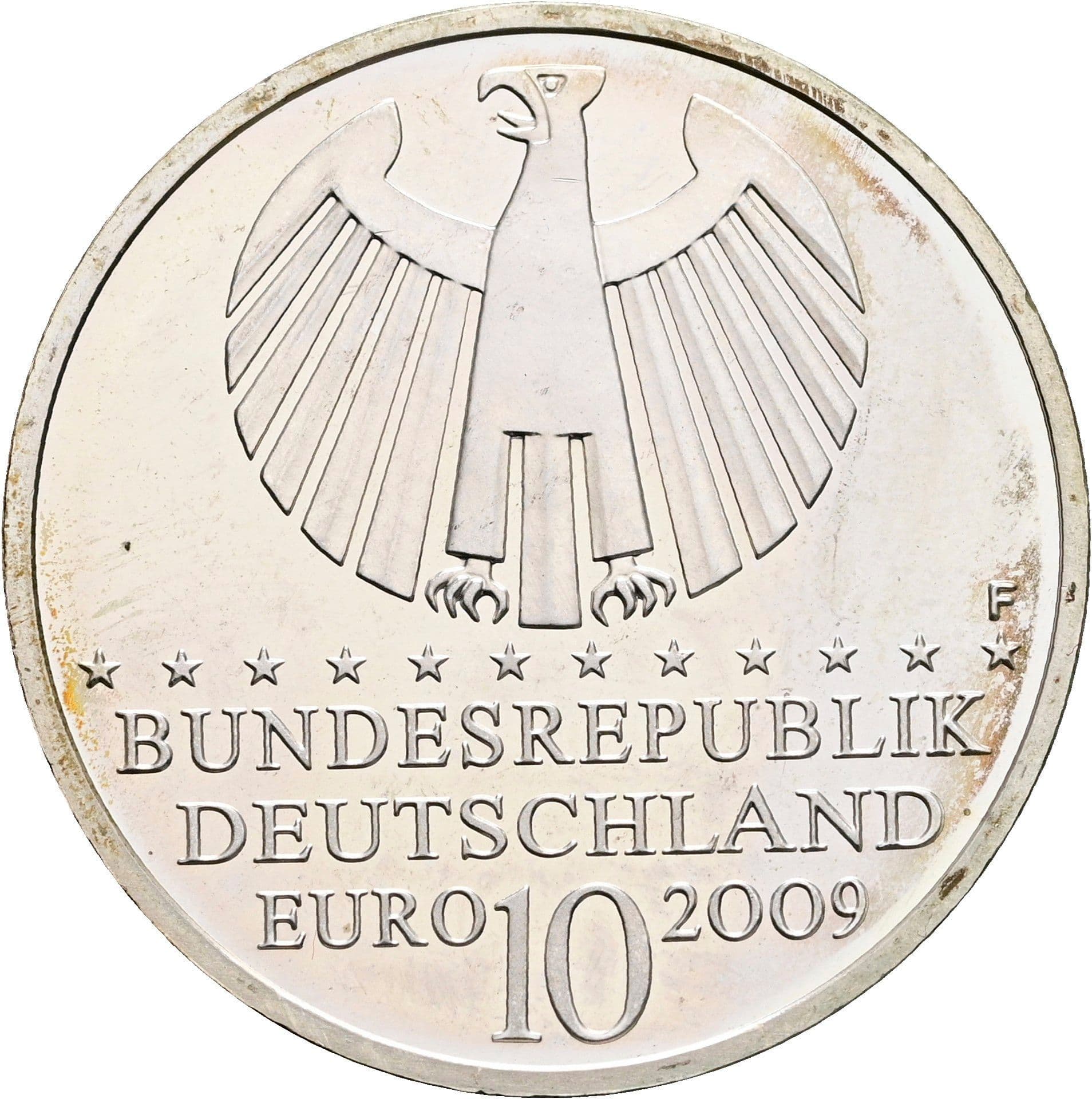 10 Euro 2009 F – Rückseite