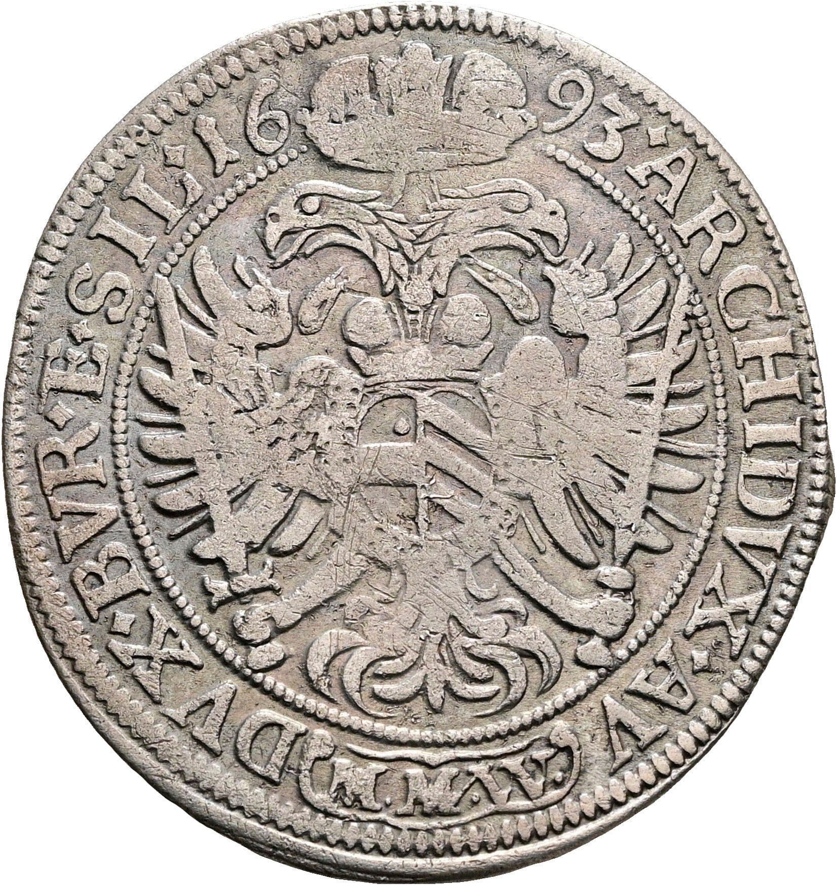 15 Kreuzer Leopold I. 1657-1705 Breslau 1693 MMW – Rückseite
