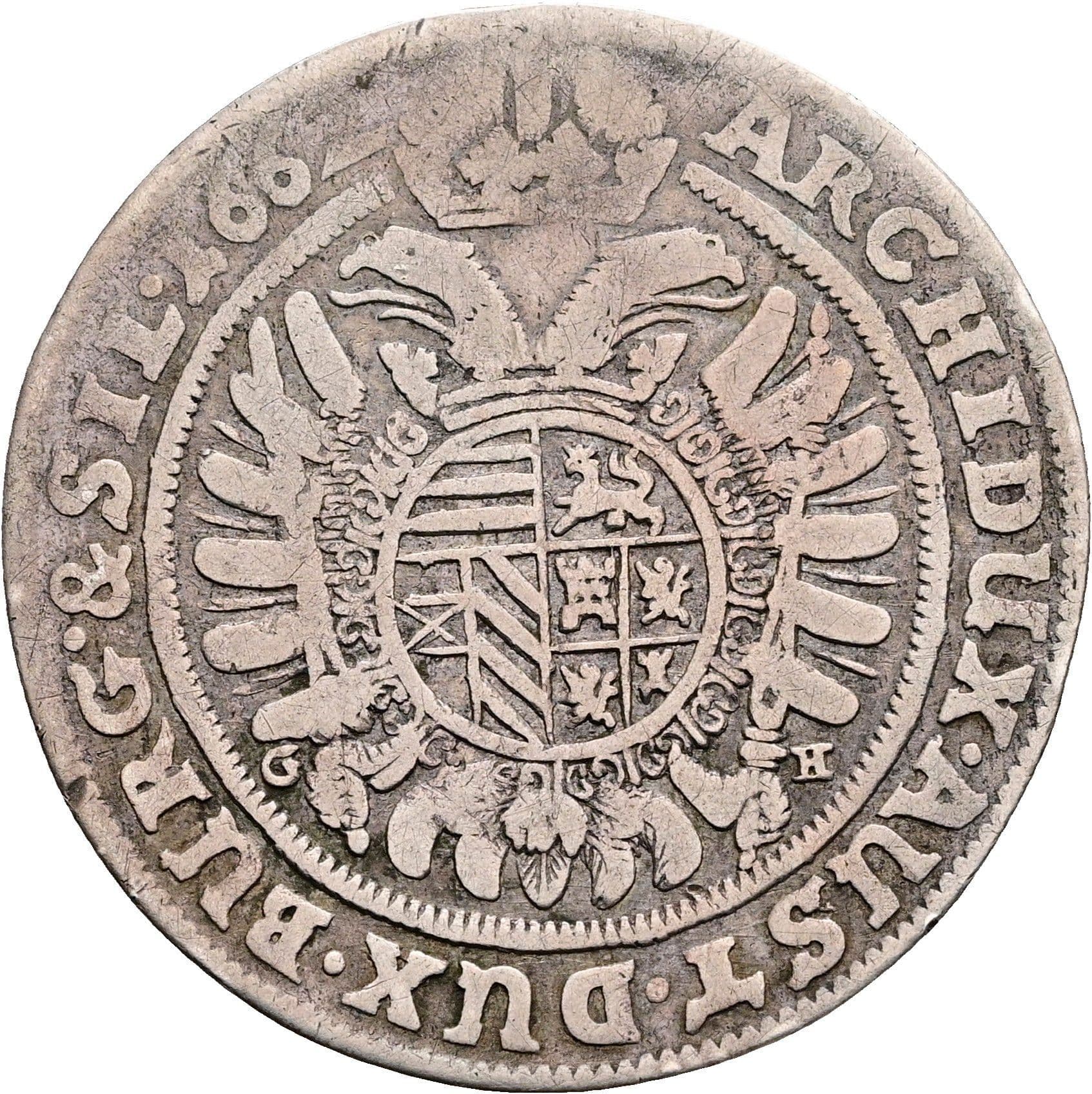 15 Kreuzer Leopold I. 1657-1705 Breslau 1662 – Rückseite