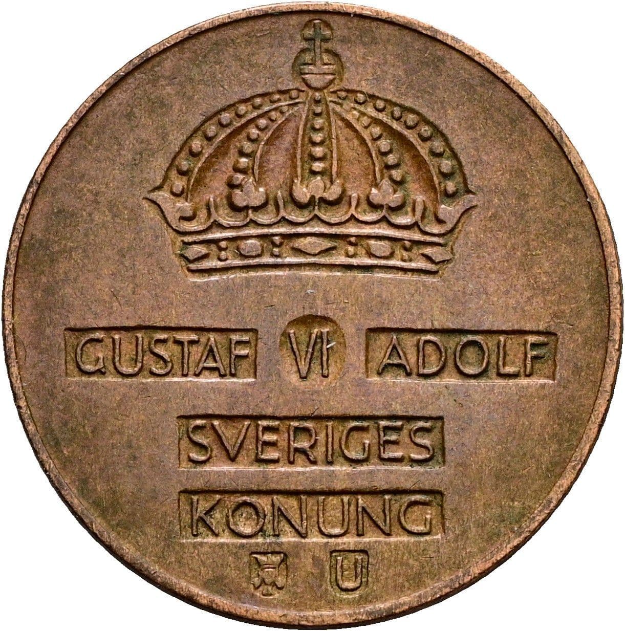 2 Öre Gustaf VI. Adolf 1950-1973 1962 – Rückseite