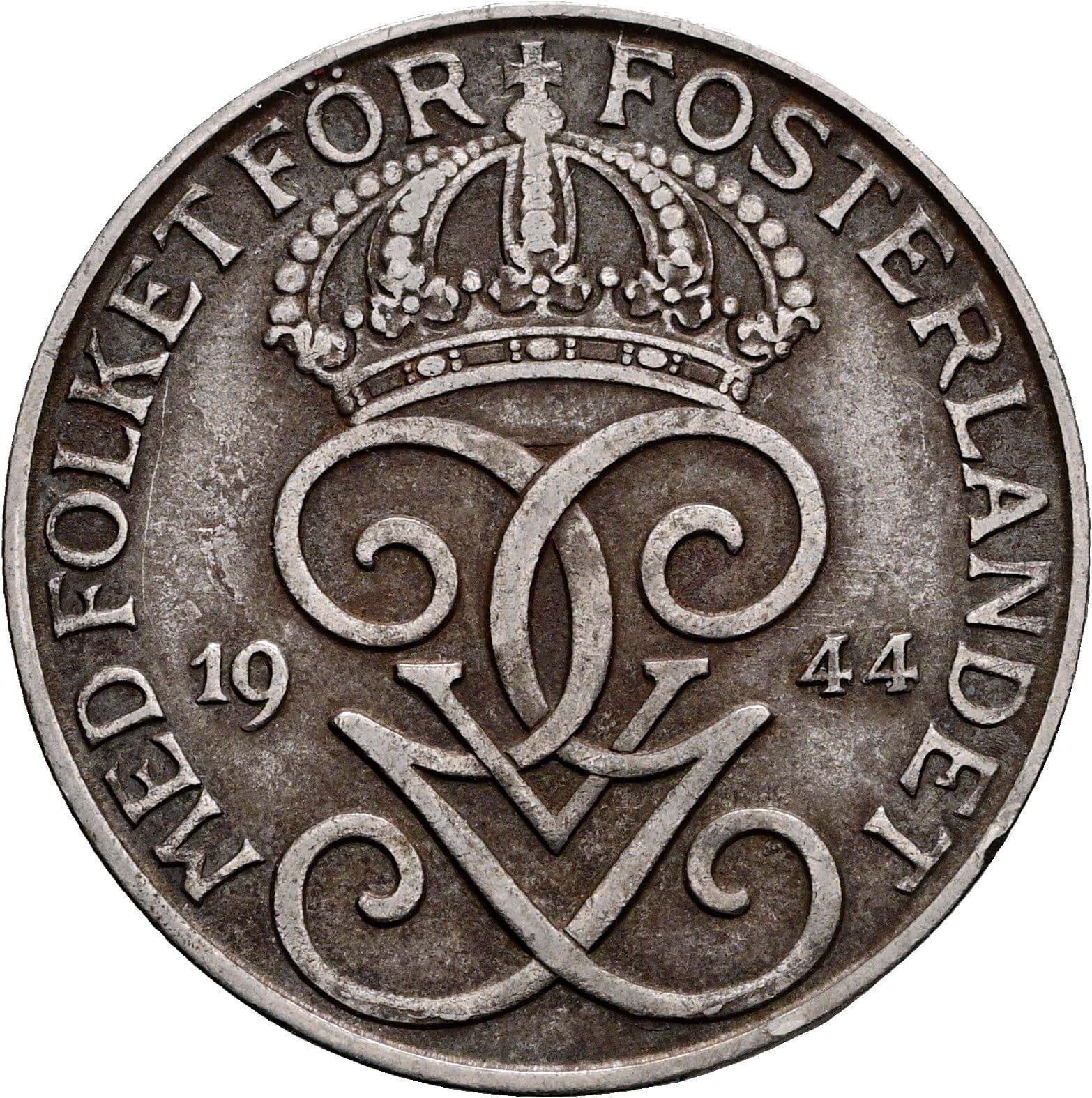 5 Öre Gustaf V. 1907-1950 1944 – Rückseite