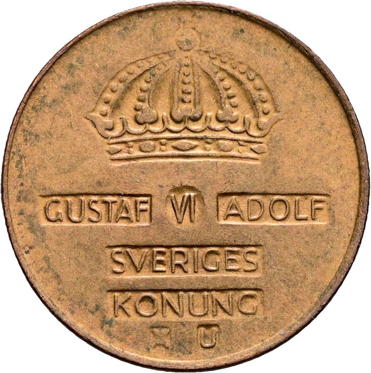 2 Öre Gustaf VI. Adolf 1950-1973 1966 – Rückseite