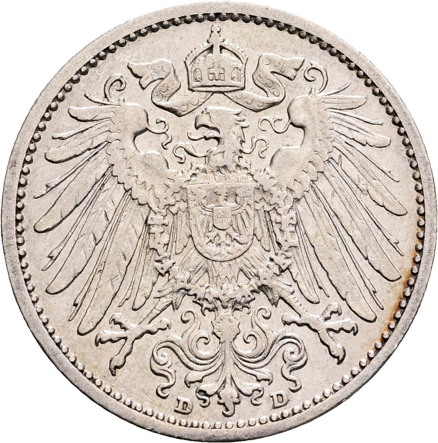1 Mark 1904 D – Rückseite