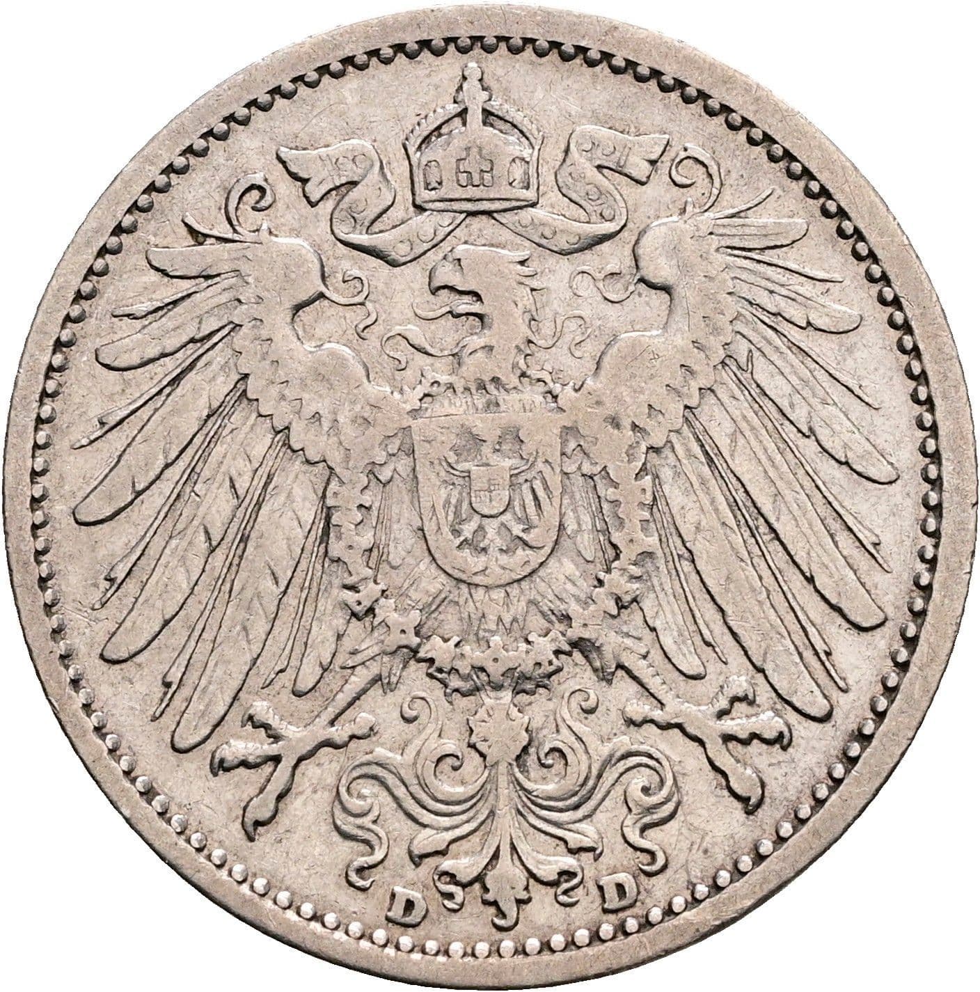 1 Mark 1903 D – Rückseite