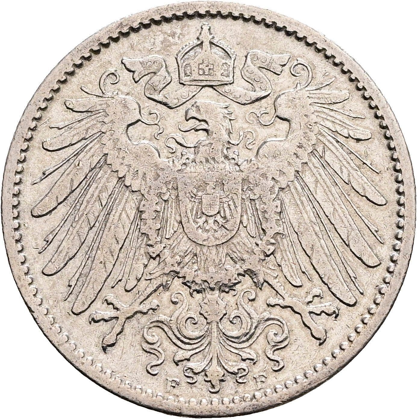 1 Mark 1903 F – Rückseite
