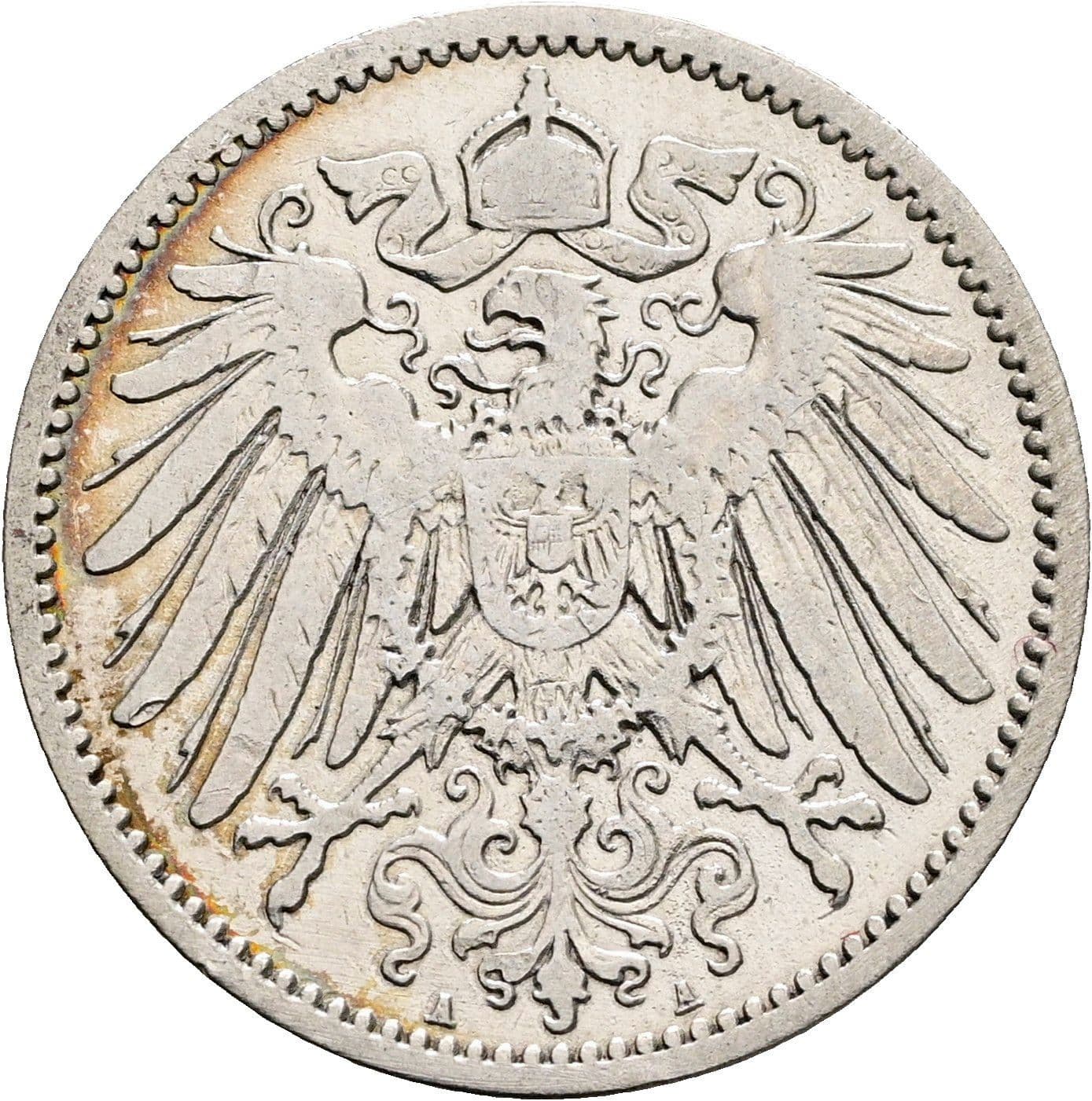1 Mark 1896 A – Rückseite