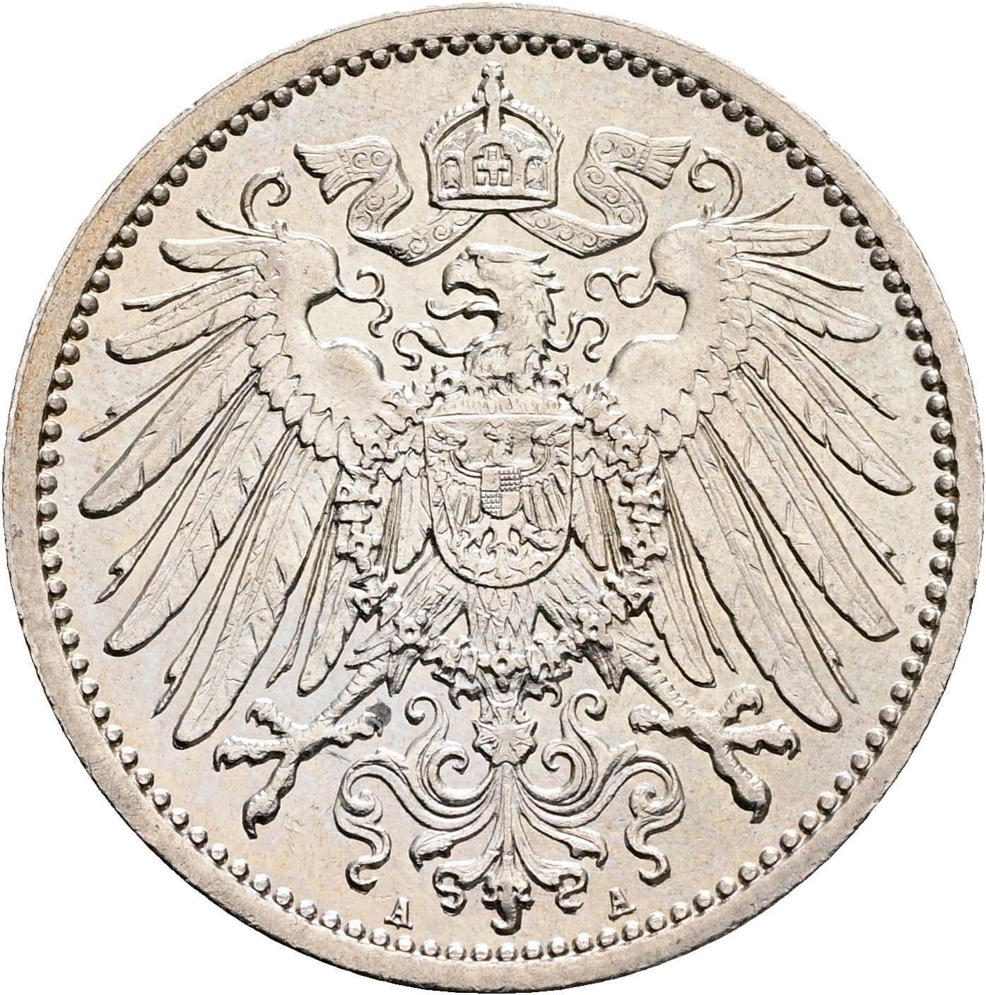 1 Mark 1911 A – Rückseite