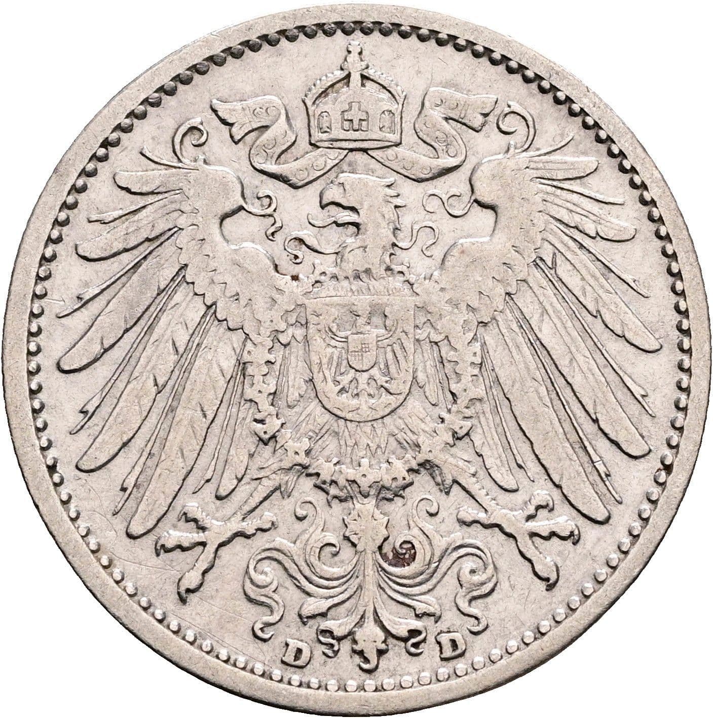1 Mark 1903 D – Rückseite