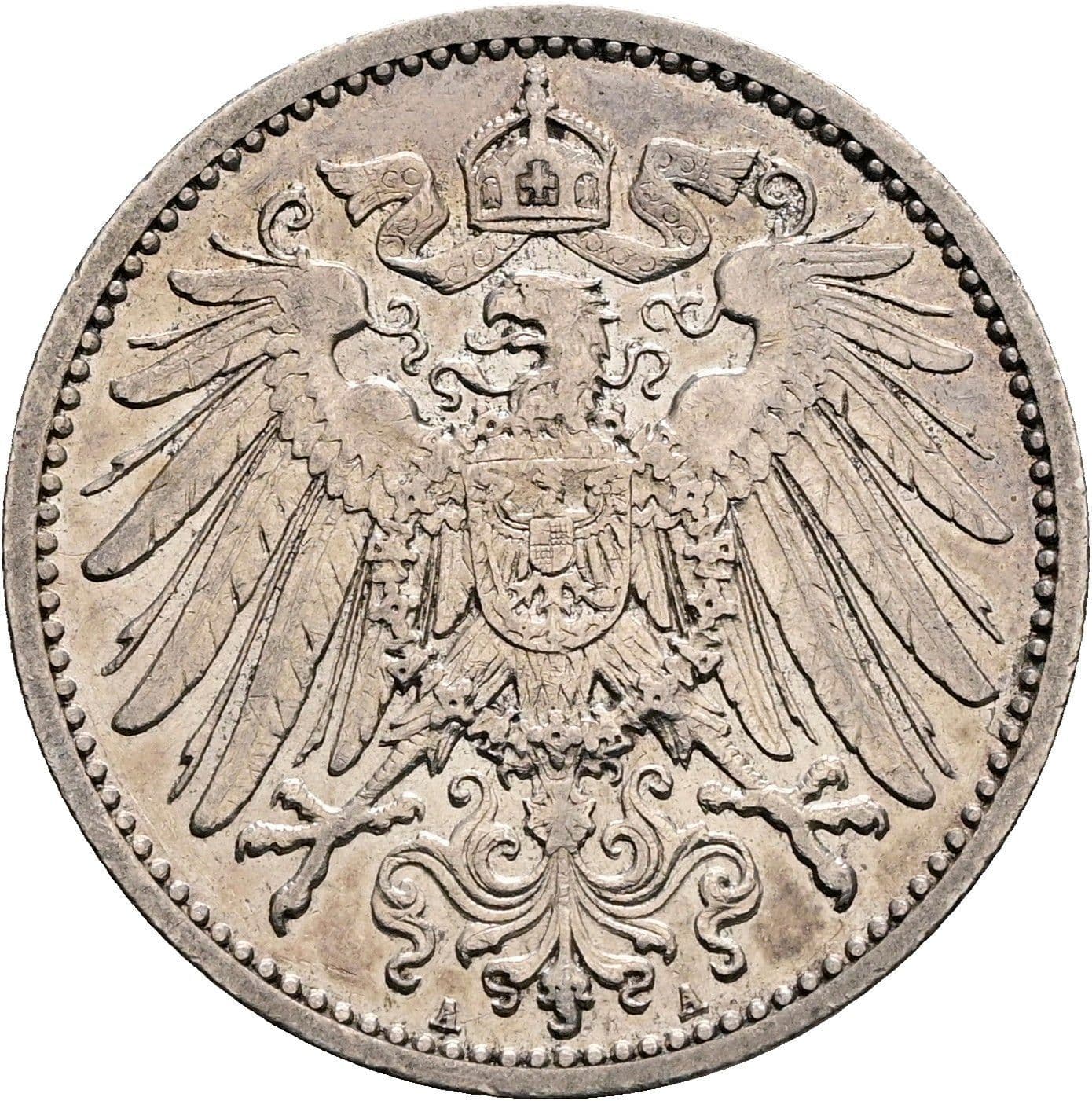 1 Mark 1905 A – Rückseite