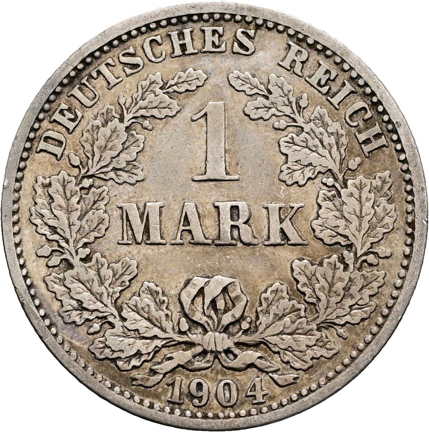 1 Mark 1904 D – Vorderseite