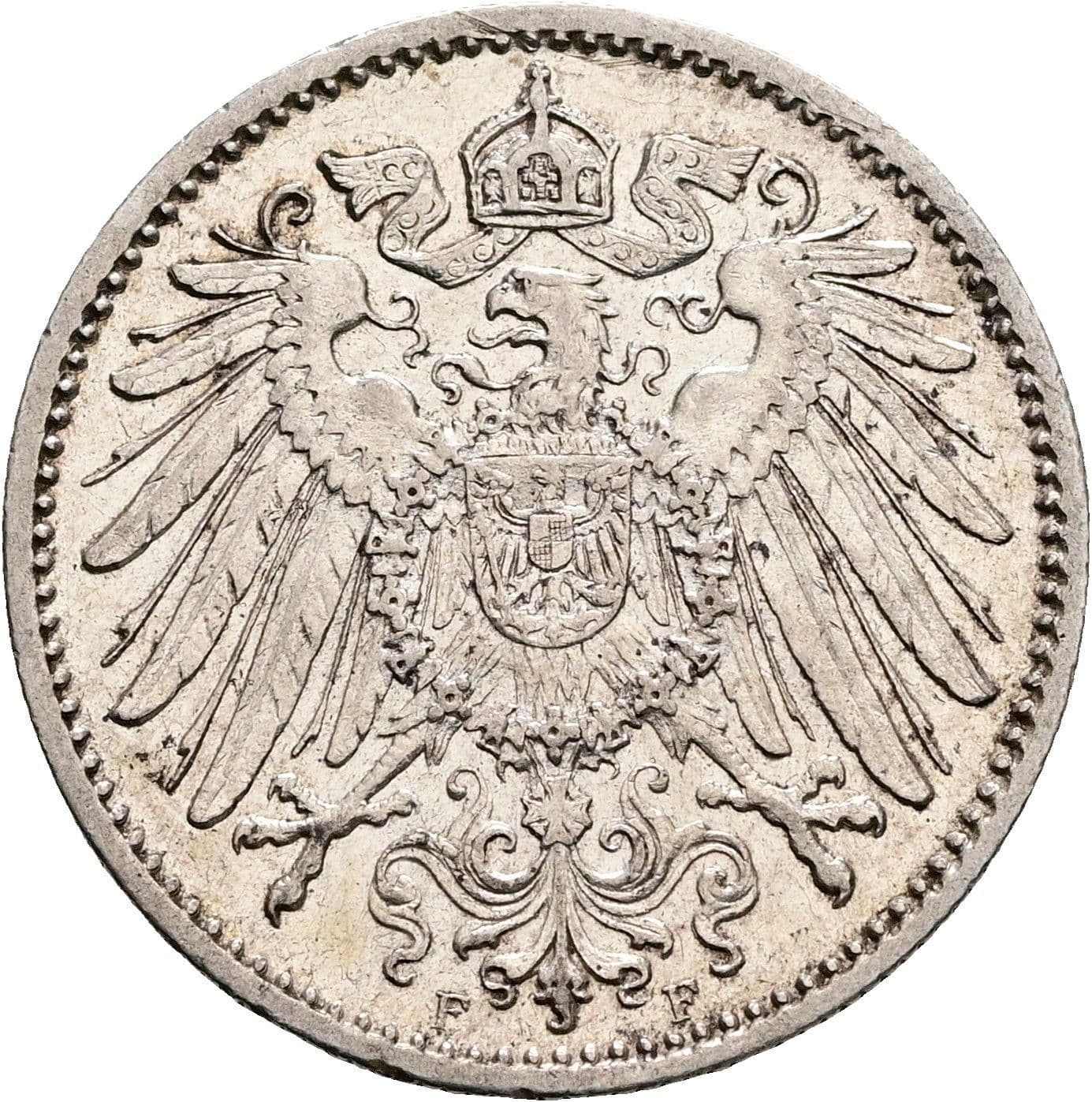 1 Mark 1904 F – Rückseite