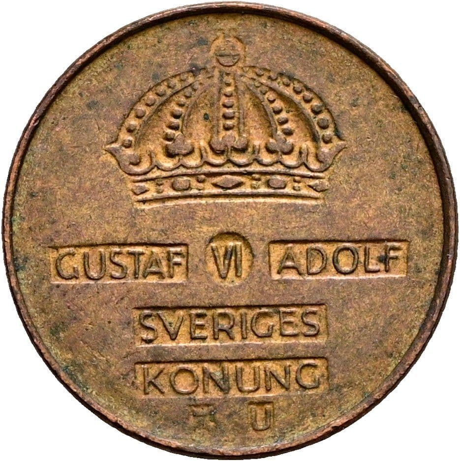 1 Öre Gustaf VI. Adolf 1950-1973 1964 – Rückseite