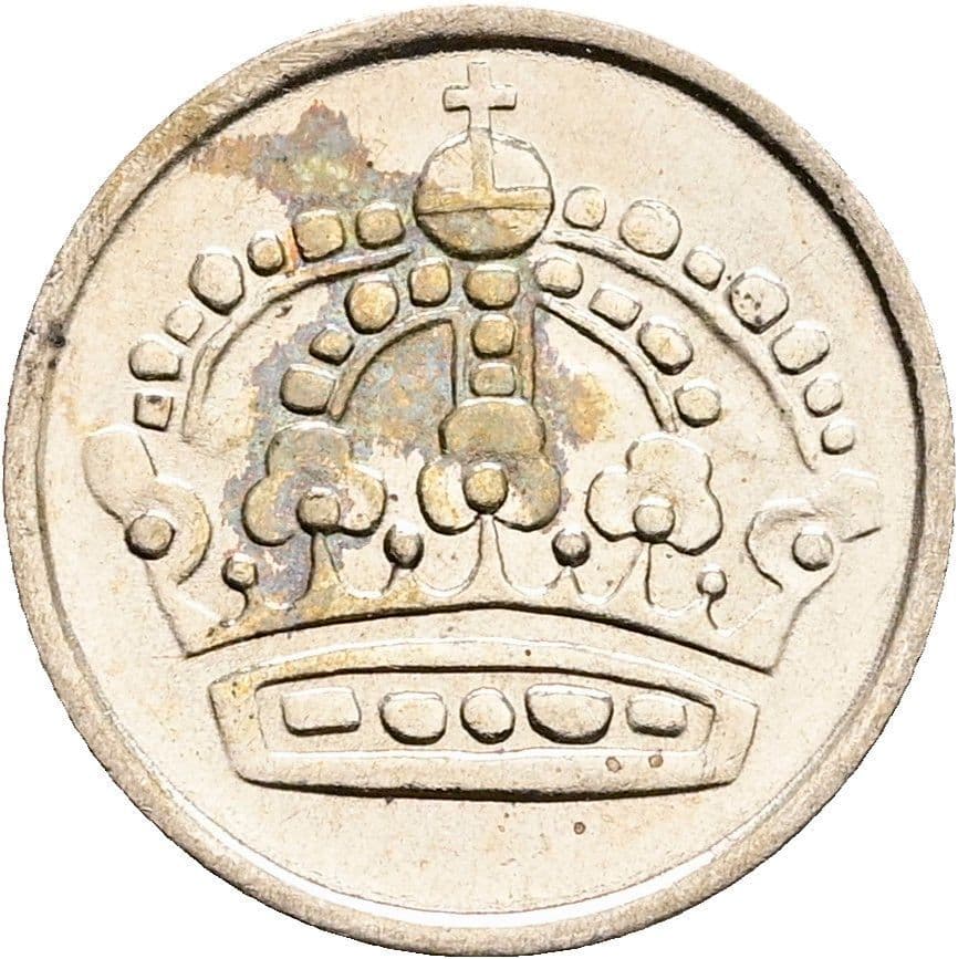10 Öre Gustaf VI. Adolf 1950-1973 1958 – Rückseite