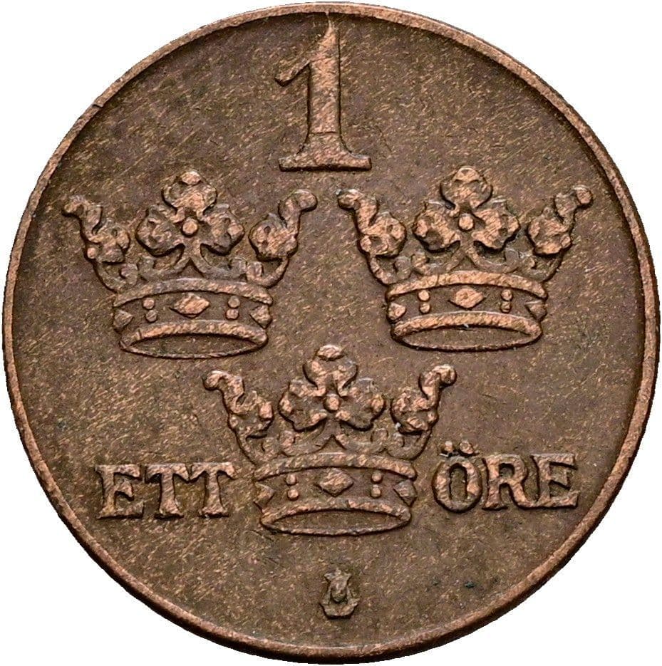 1 Öre Gustaf V. 1907-1950 1941 – Vorderseite
