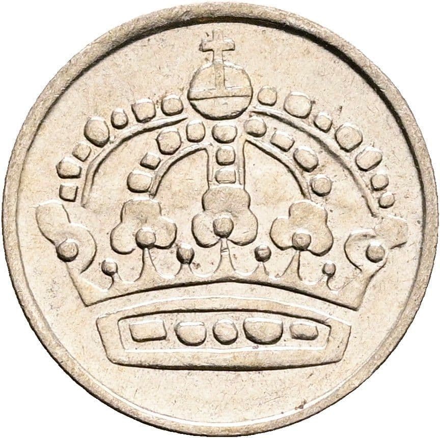 10 Öre Gustaf VI. Adolf 1950-1973 1961 – Rückseite