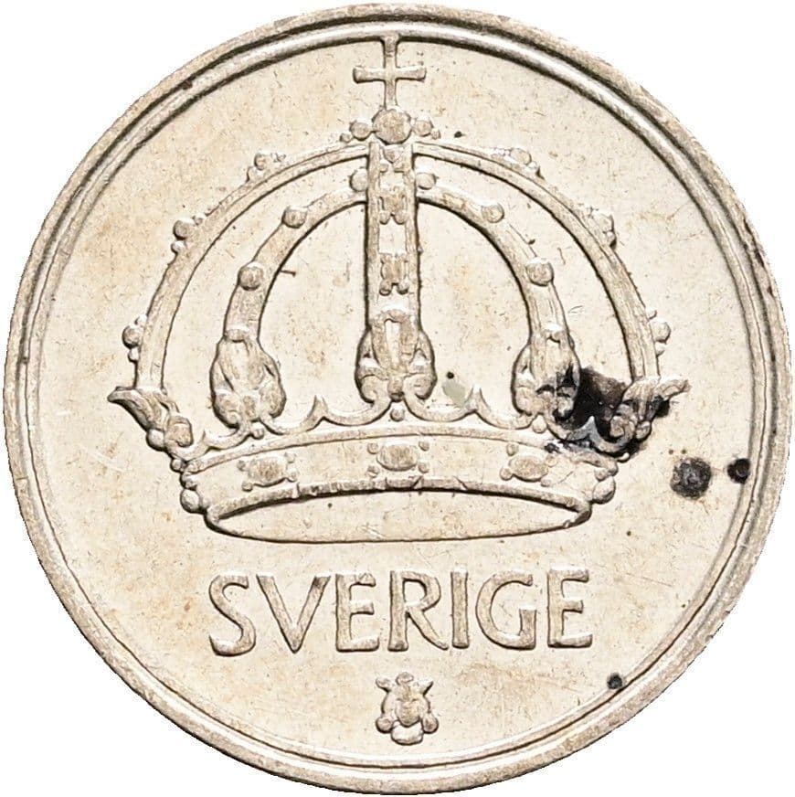 10 Öre Gustaf V. 1907-1950 1949 – Rückseite