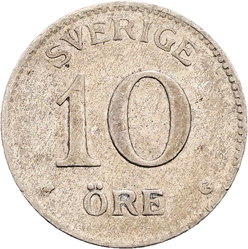 10 Öre Gustaf V. 1907-1950 1931 – Vorderseite