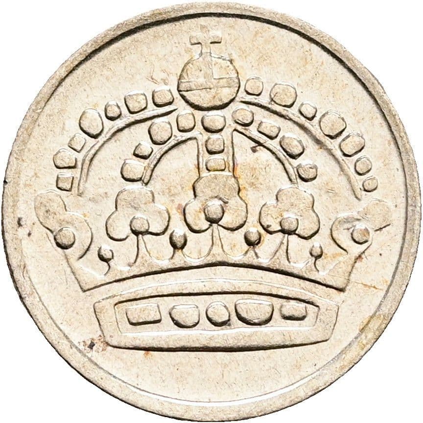 10 Öre Gustaf VI. Adolf 1950-1973 1961 – Rückseite