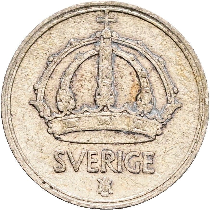 10 Öre Gustaf V. 1907-1950 1947 – Rückseite