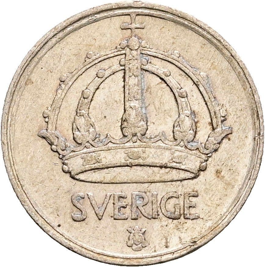 10 Öre Gustaf V. 1907-1950 1945 – Rückseite