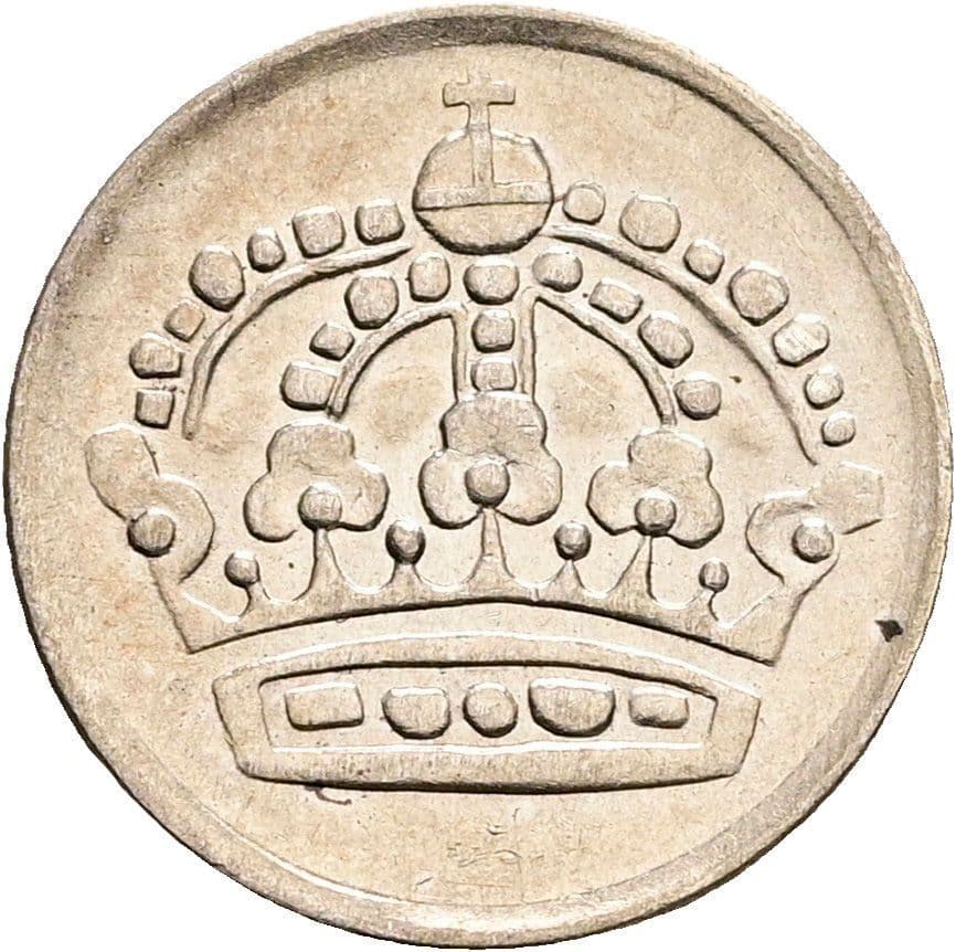 10 Öre Gustaf VI. Adolf 1950-1973 1957 – Rückseite