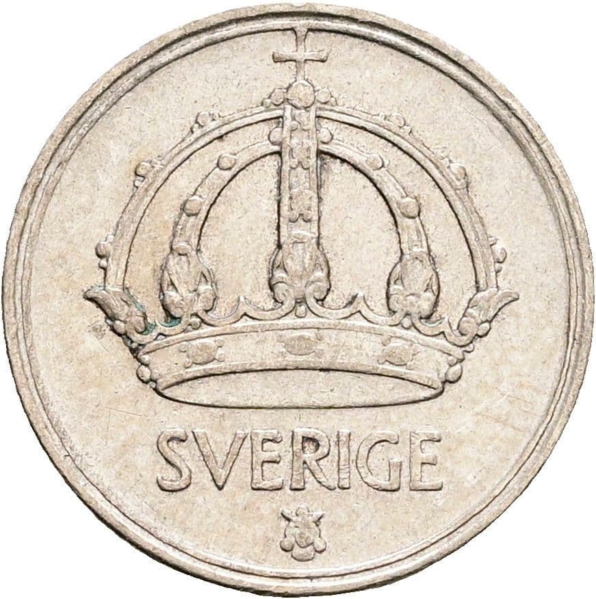 10 Öre Gustaf V. 1907-1950 1942 – Rückseite