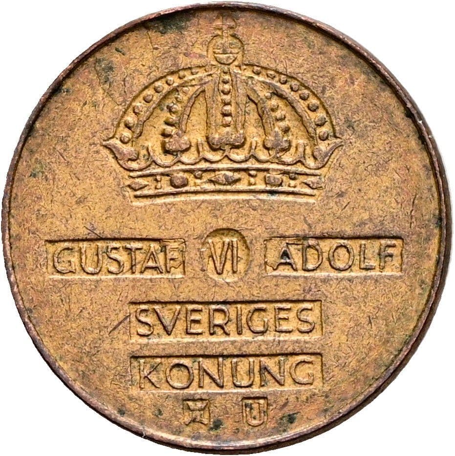 1 Öre Gustaf VI. Adolf 1950-1973 1963 – Rückseite