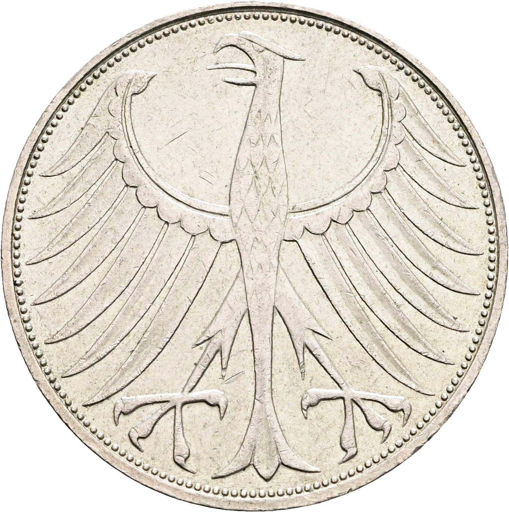 5 Mark Hamburg 1973 J – Rückseite
