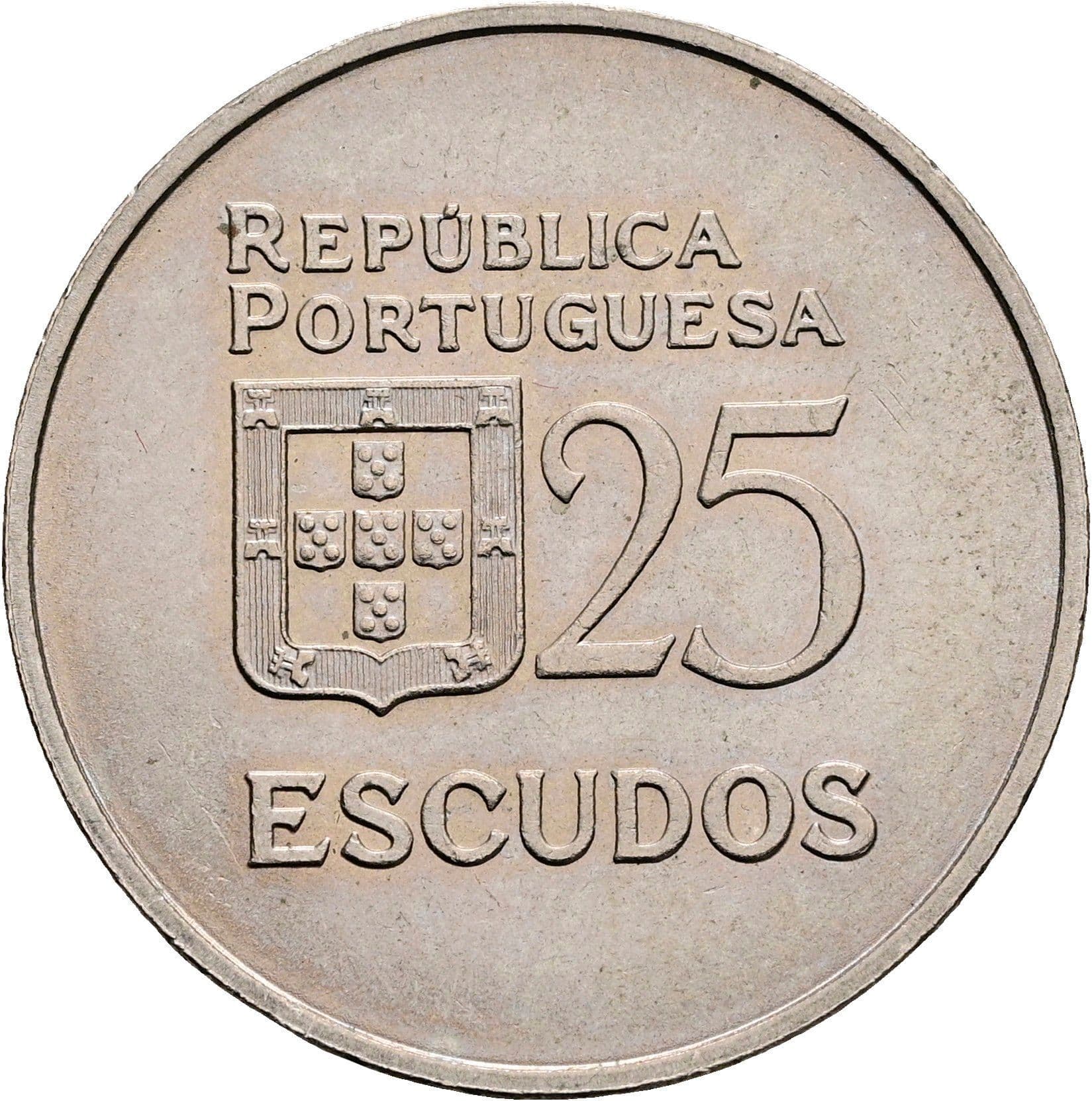 25 Escudos 1980 – Rückseite