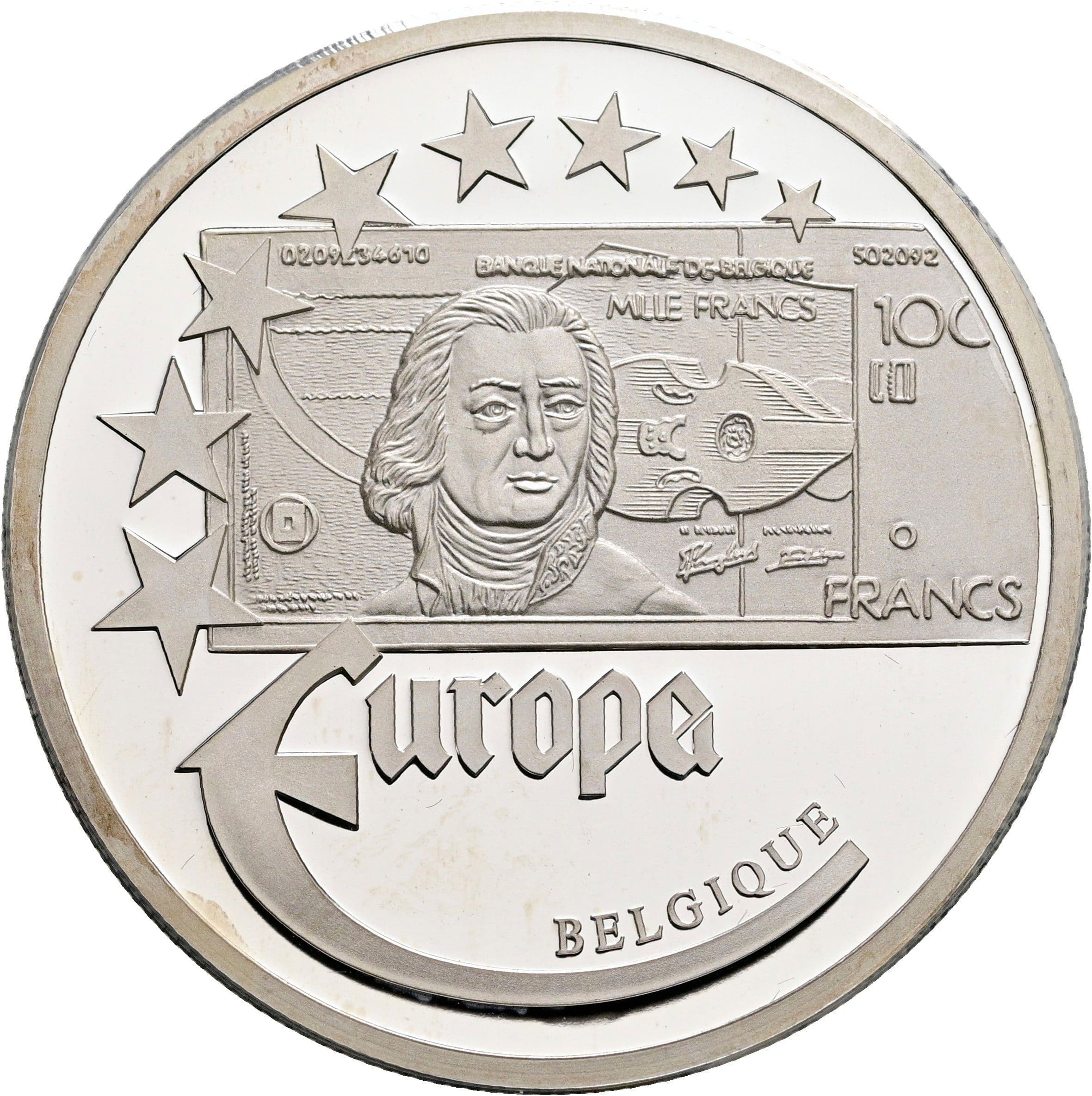 Silbermedaille "Belgique"
