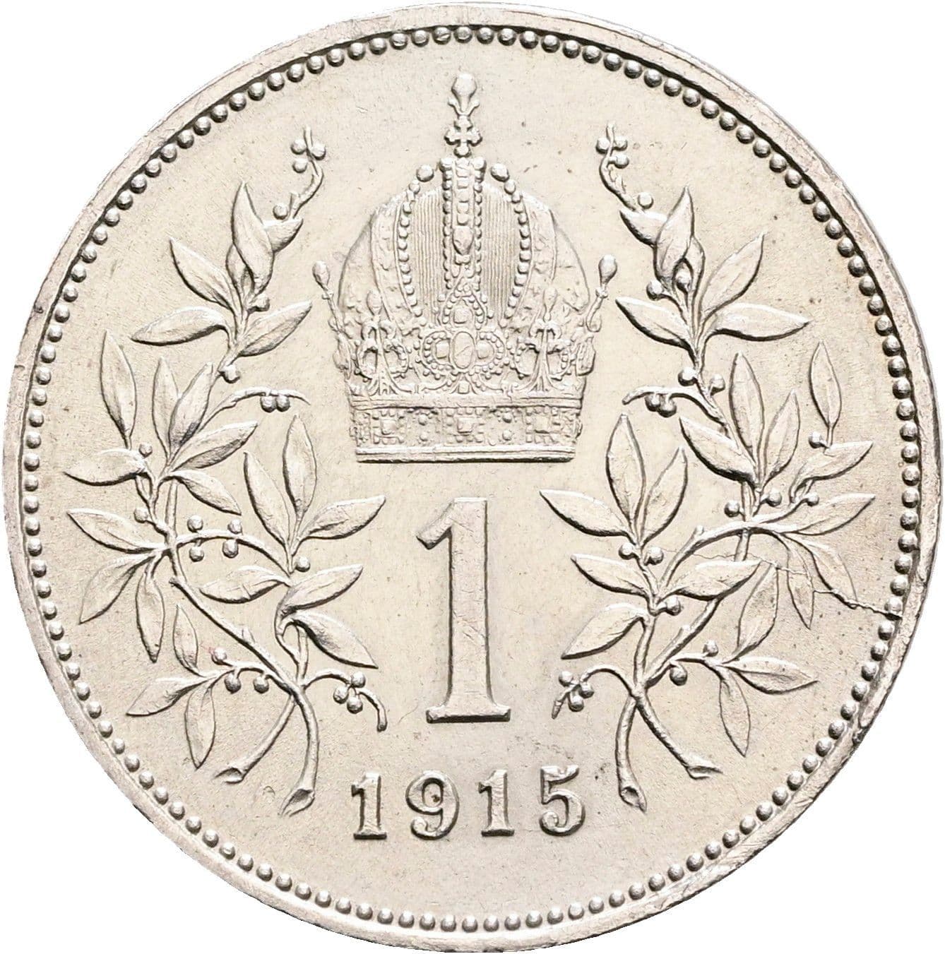 1 Krone Franz Joseph I. 1848-1916 1915 – Rückseite