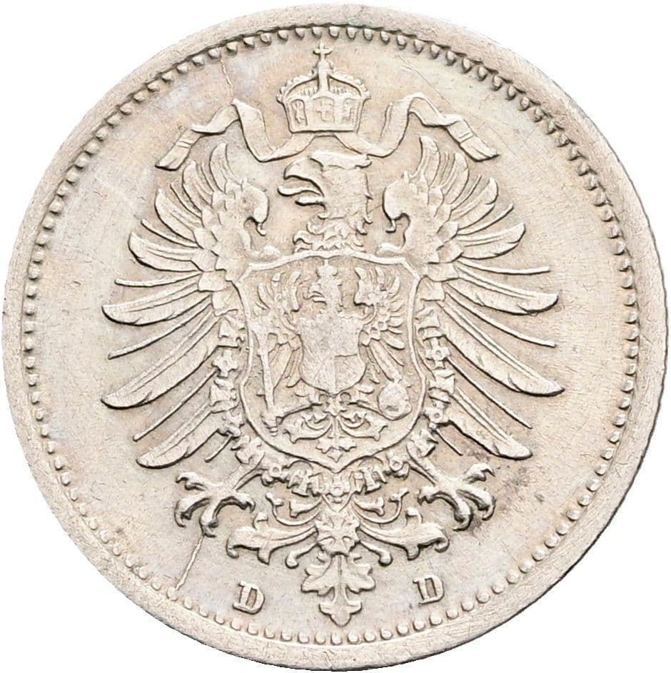 20 Pfennig 1875 D – Rückseite