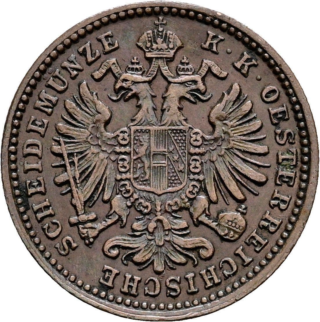 1 Kreuzer Franz Joseph I. 1848-1916 1885 – Rückseite