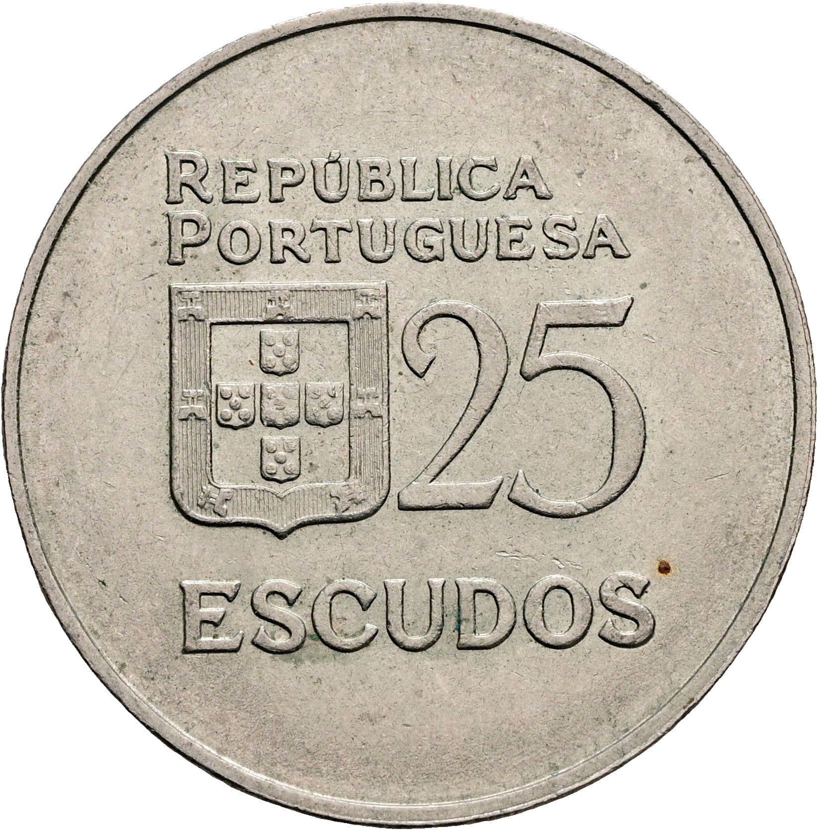25 Escudos 1980 – Rückseite