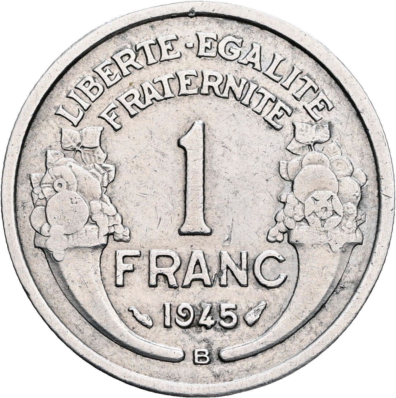 1 Franc 1945 B – Rückseite