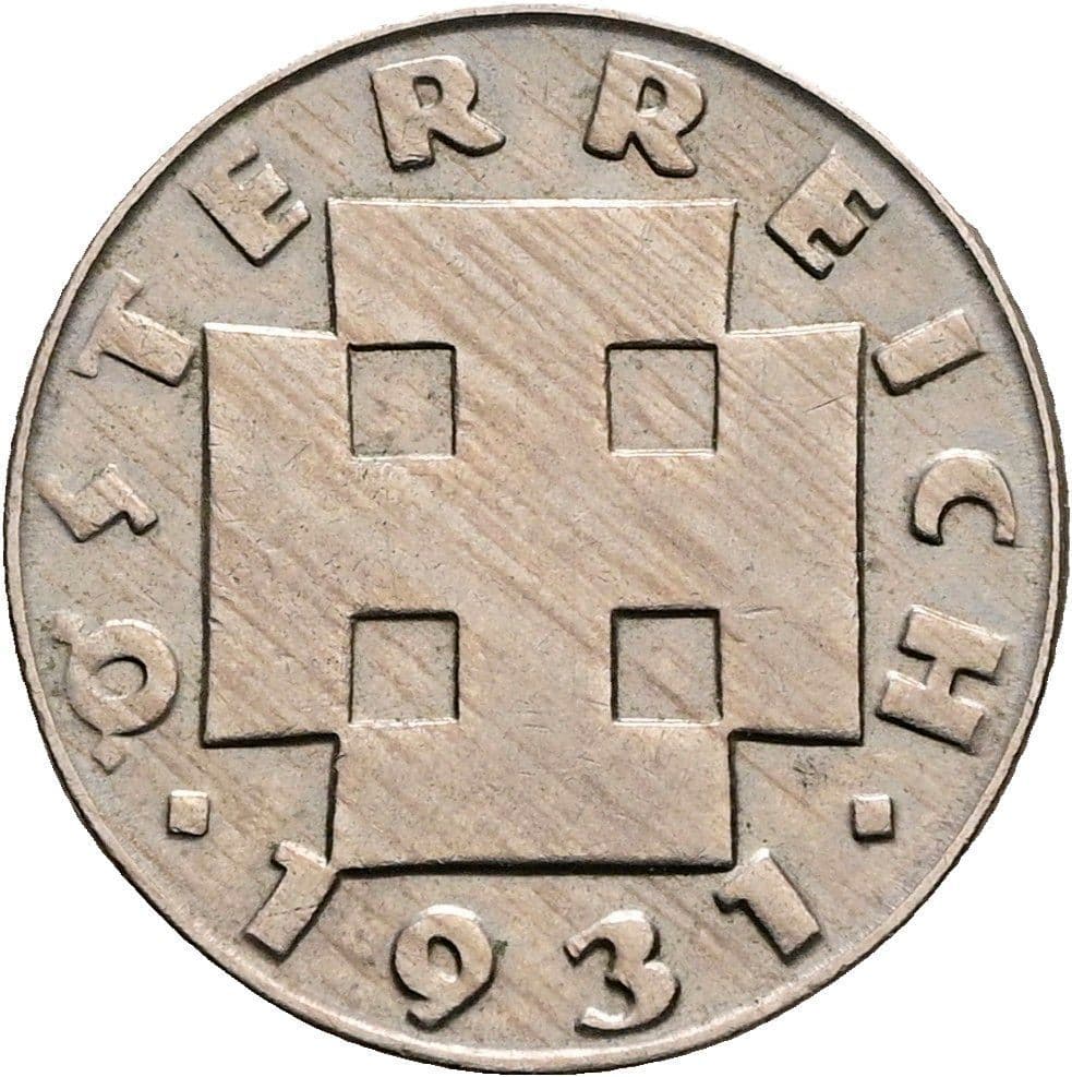 5 Groschen 1931 – Rückseite