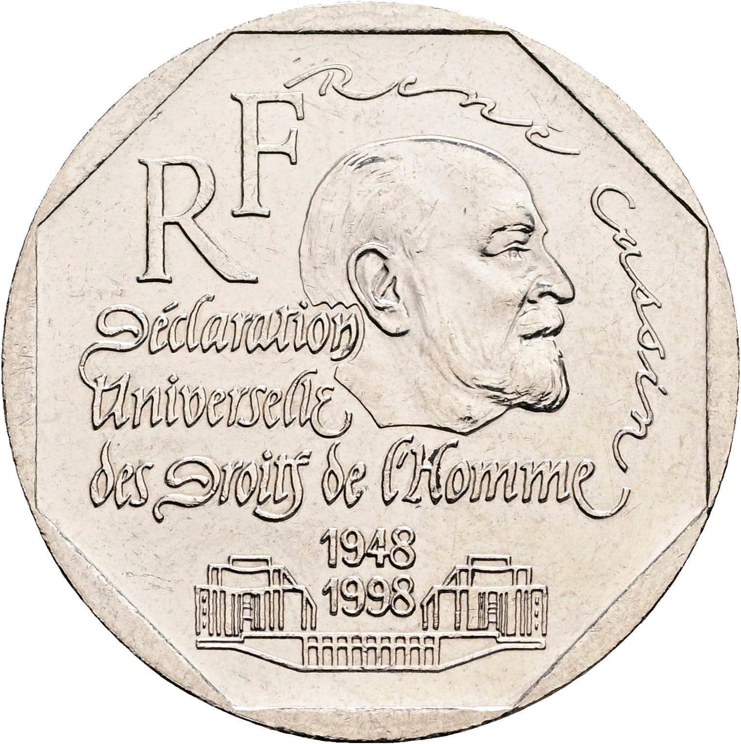 2 Francs 1998 – Rückseite
