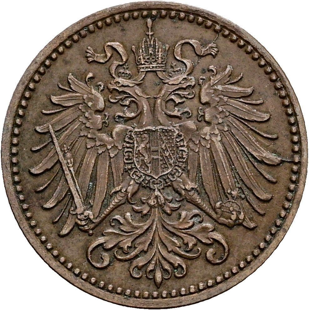 1 Heller Franz Joseph I. 1848-1916 1916 – Rückseite