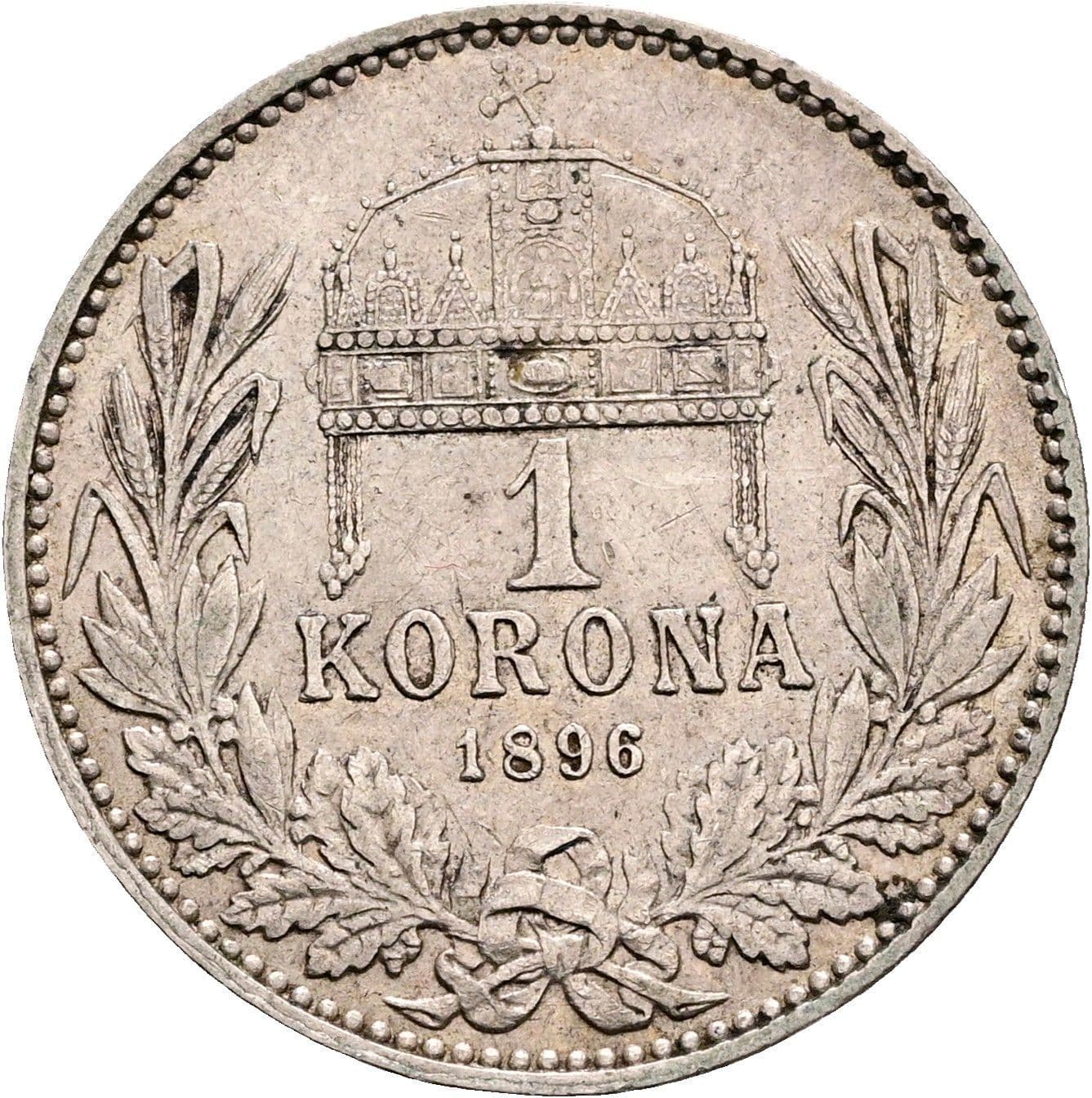 1 Korona Franz Joseph I. 1848-1916 1896 KB – Rückseite