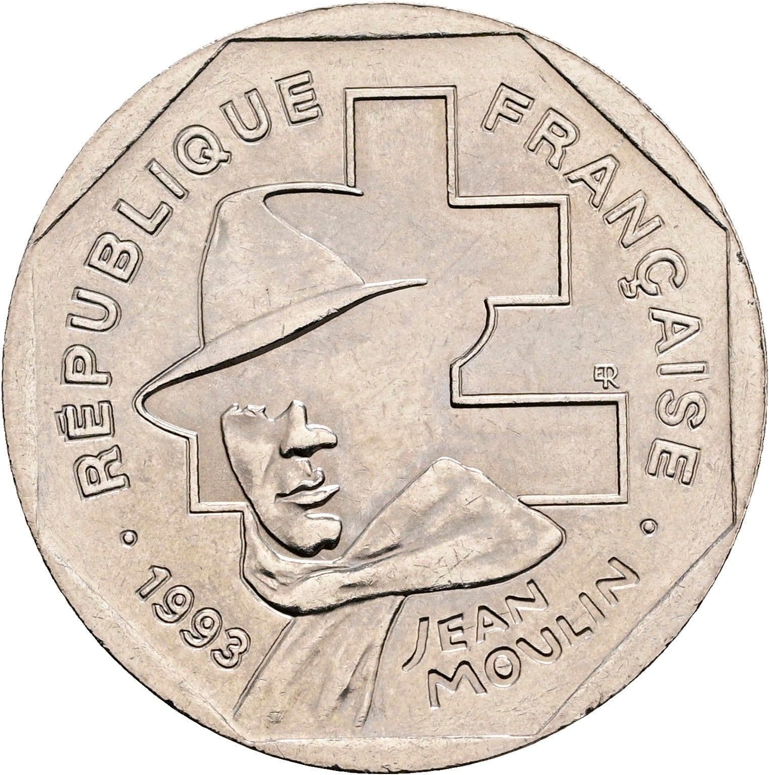 2 Francs 1993 – Rückseite