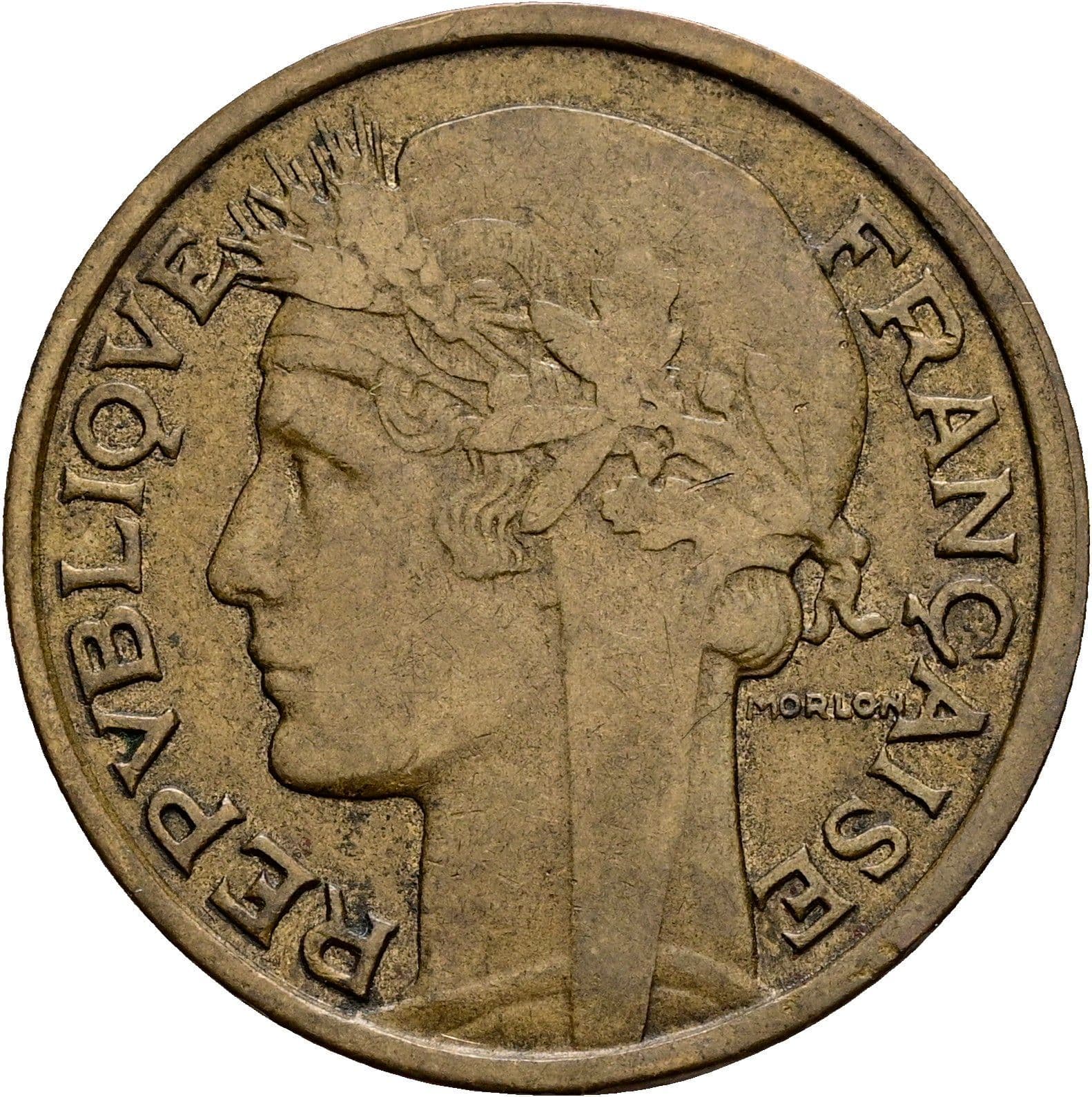 2 Francs 1932 – Rückseite