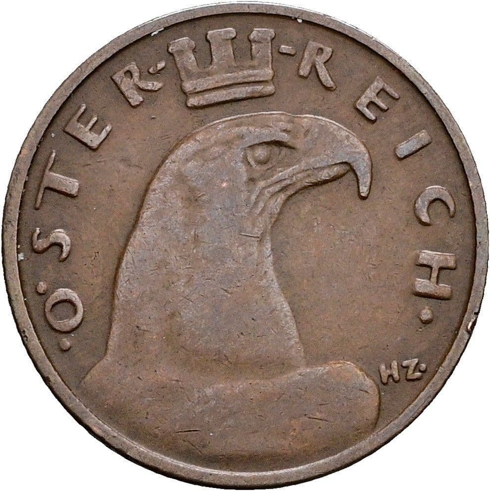 100 Kronen (1 Groschen) 1924 – Rückseite
