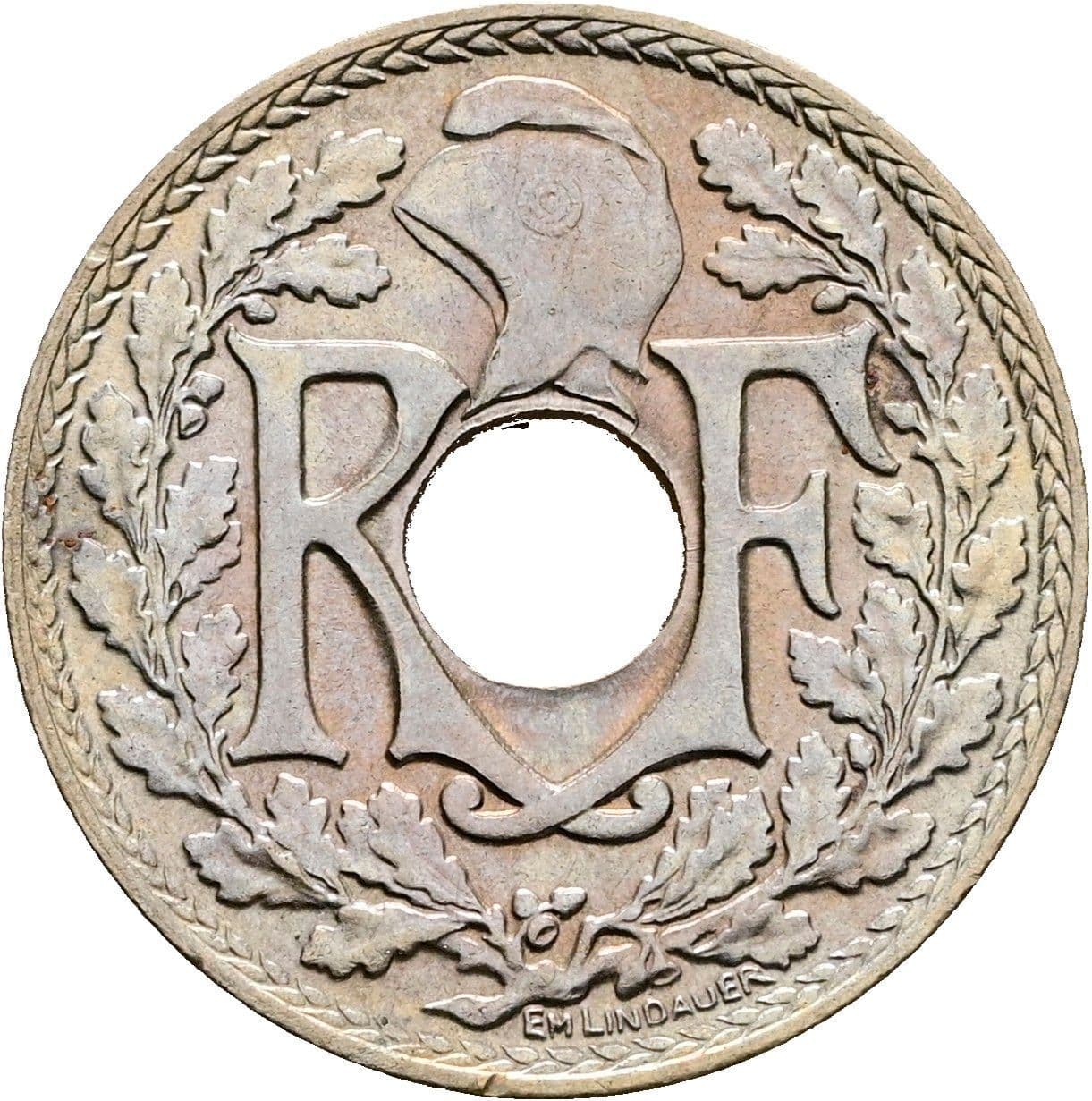 10 Centimes 1939 – Rückseite