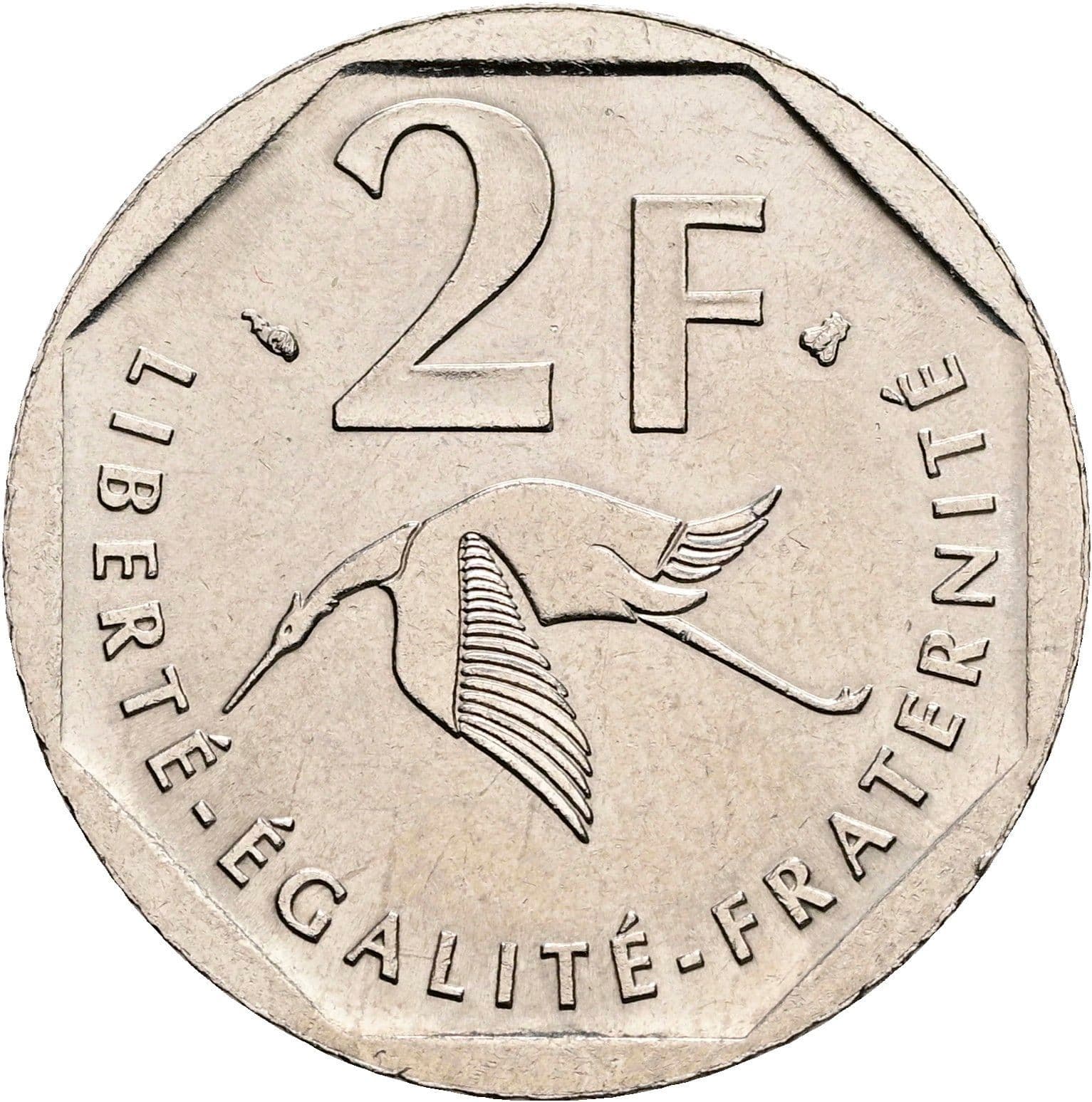 2 Francs 1997 – Rückseite