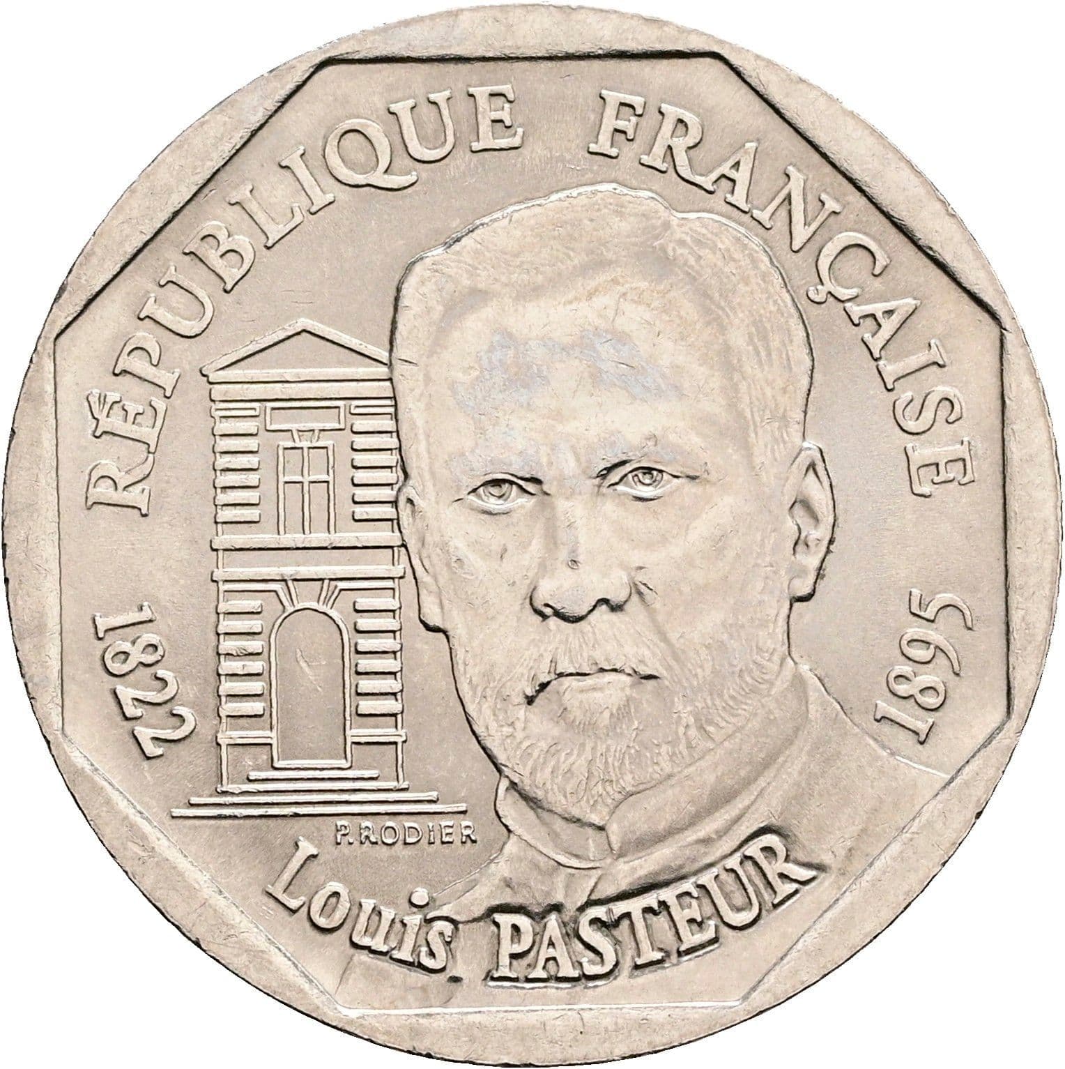 2 Francs 1995 – Rückseite