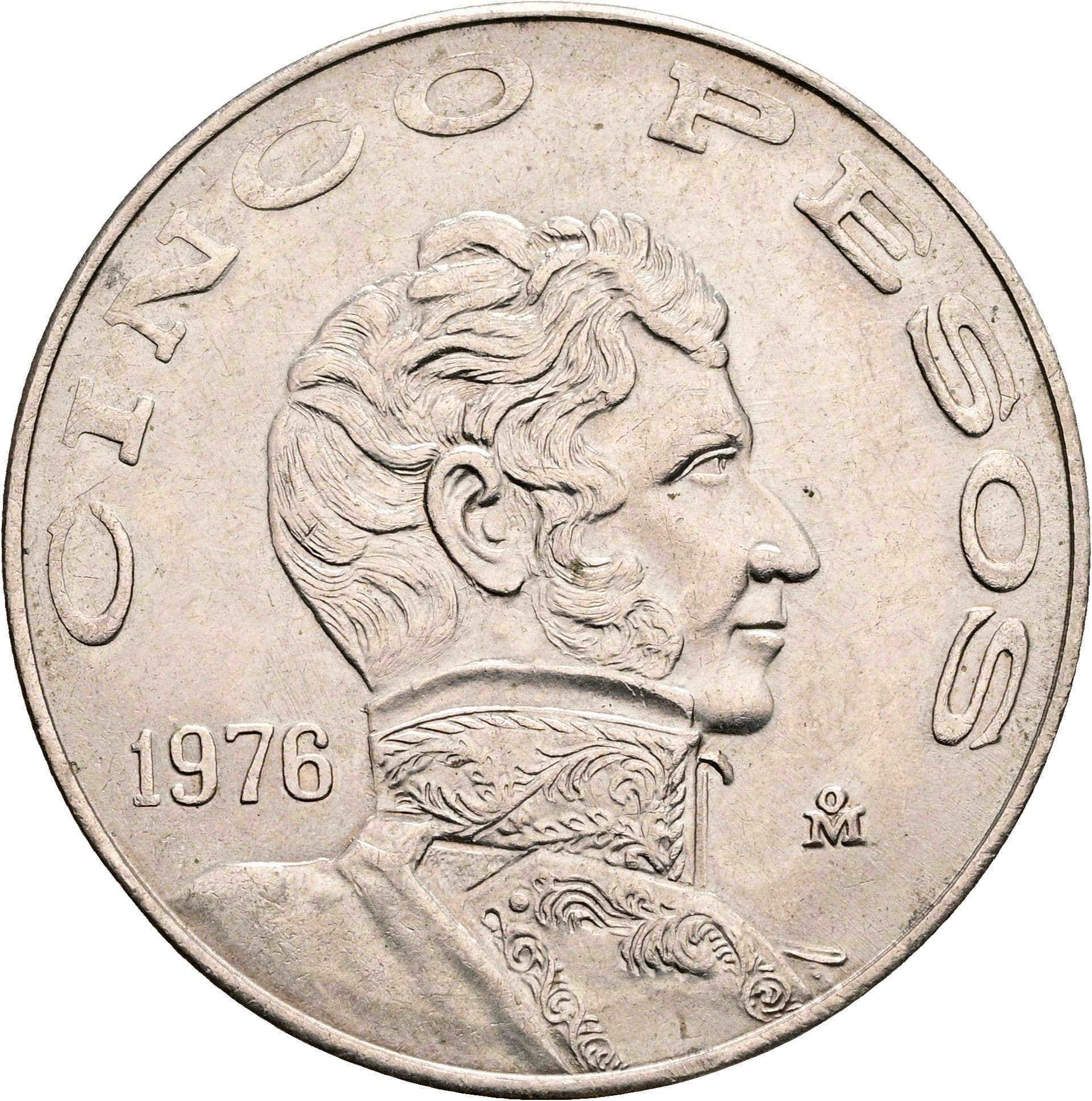 5 Pesos 1976 – Vorderseite